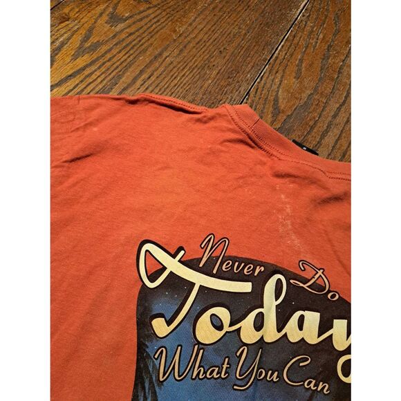 New 2012 DuckCo Fort Myers Beach Turtle Shirt Medium Orange Vintage Novelty Tee - Picture 4 of 5